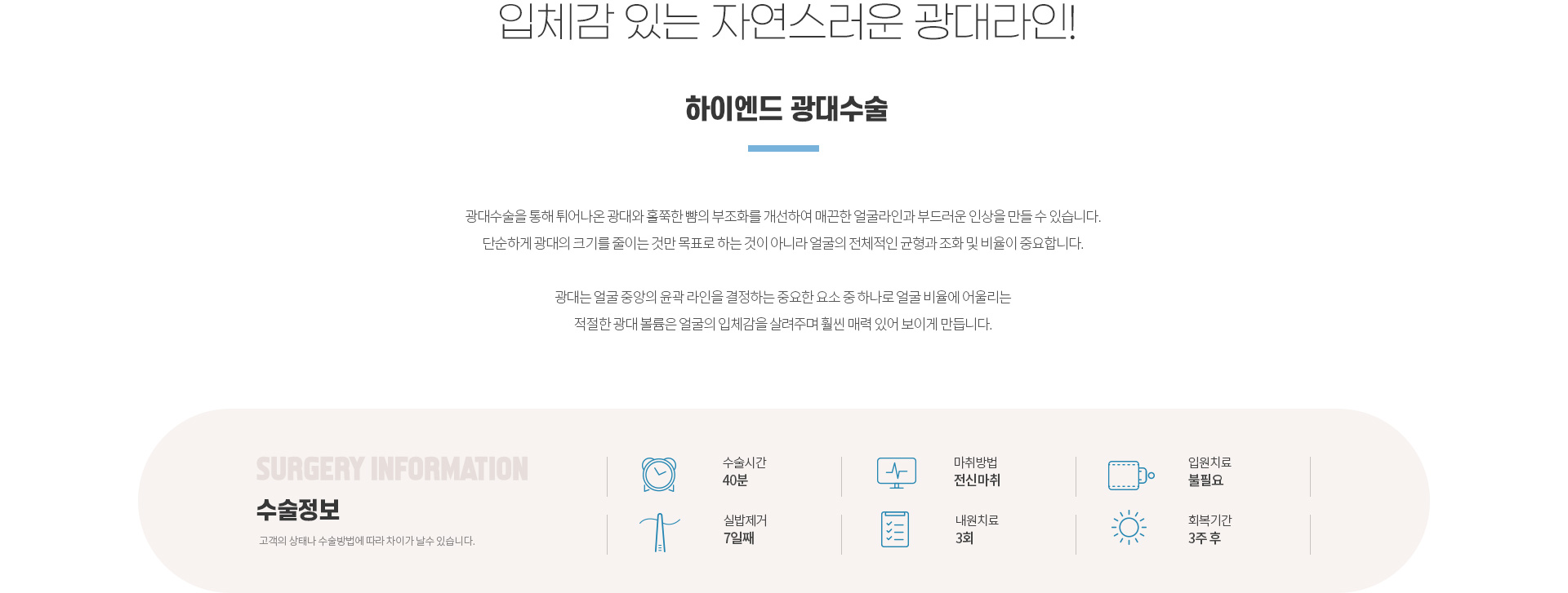 하이엔드 안면윤곽 광대수술