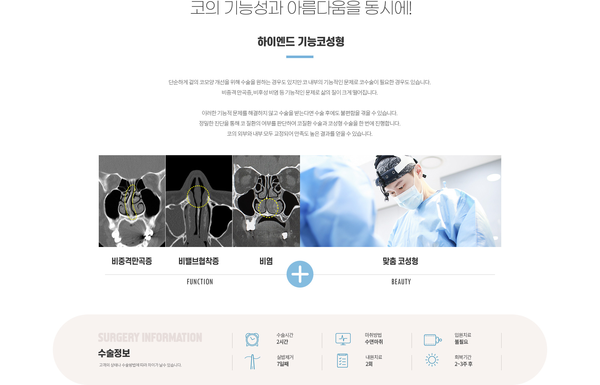 하이엔드 기능코성형